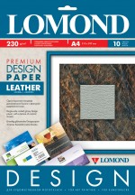 Бумага Lomond Premium глянцевая Кожа, 230 г/м, А4/10 листов код 0918141